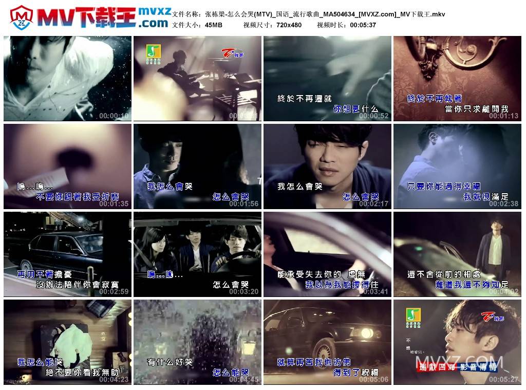 张栋梁-怎么会哭(MTV)_国语_流行歌曲_MA504634